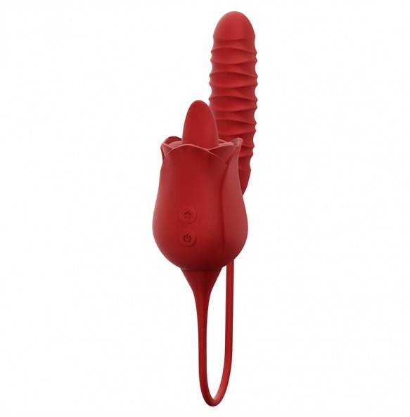 MizzZee - Kiss Tongue Vibrator (Chargeable - Red)